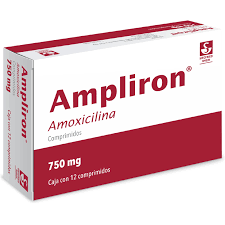 Ampliron 750 mg 12 Caps, Amoxicillin